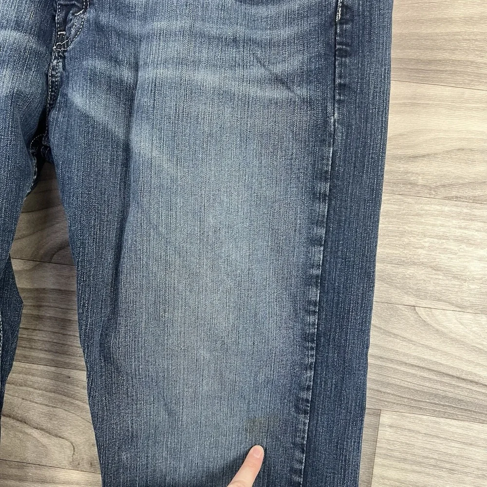 Levis Jeans Mens 38 Fits 35x28 Straight Medium Wash Denim Logo‎ Basic Everyday